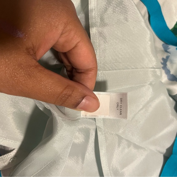 Banana Republic Floral A-Line Skirt in White and Blue - Picture 9 of 9